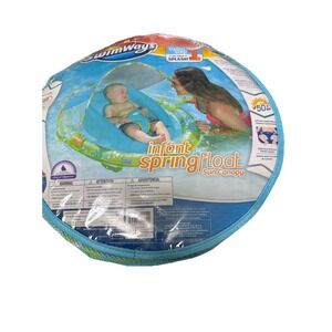 SwimWays Infant Spring Float Sun Canopy My First Splash Inflatable New In Box